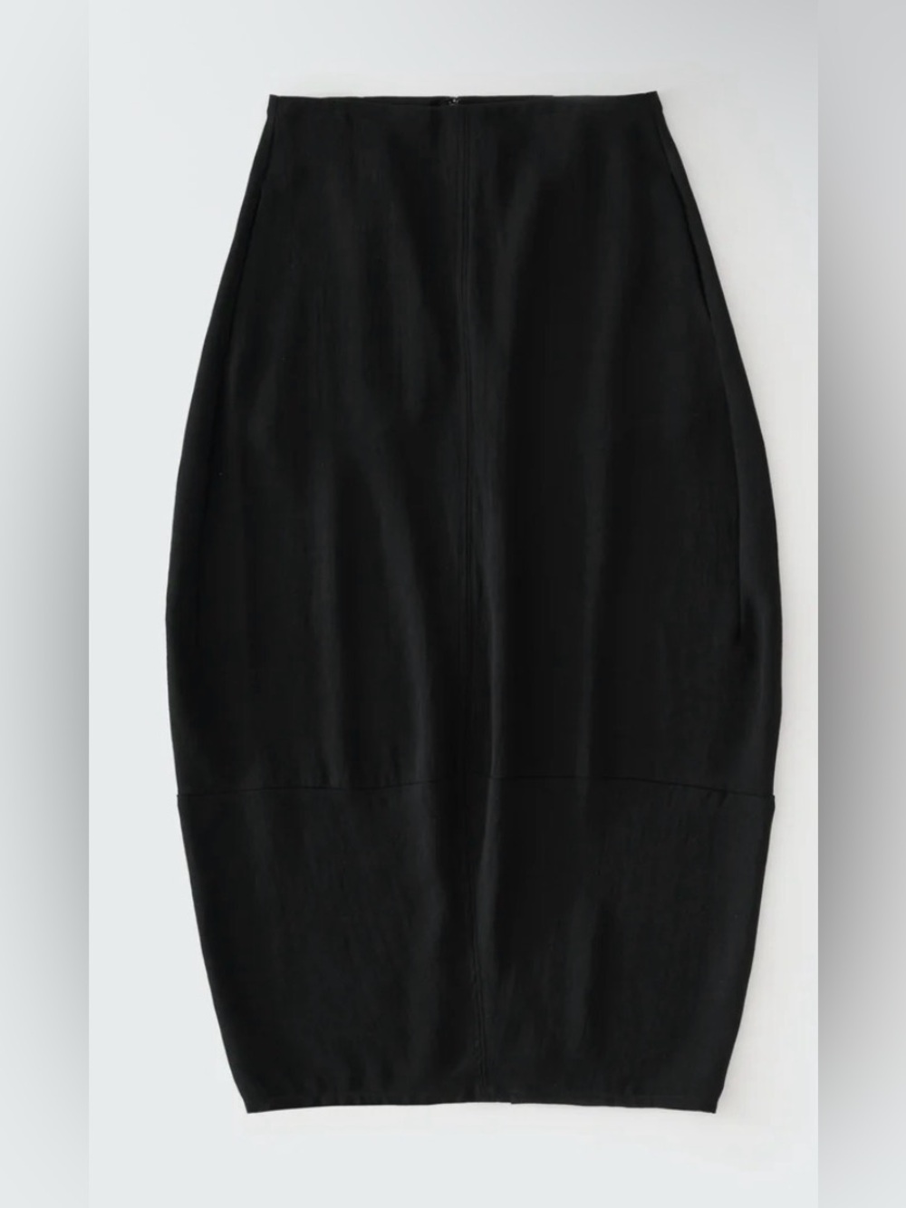 NWOT Studio Nicholson Beni Black Midi Skirt UK 6 / IT 38 | Linen-Like Twill - Picture 2 of 12